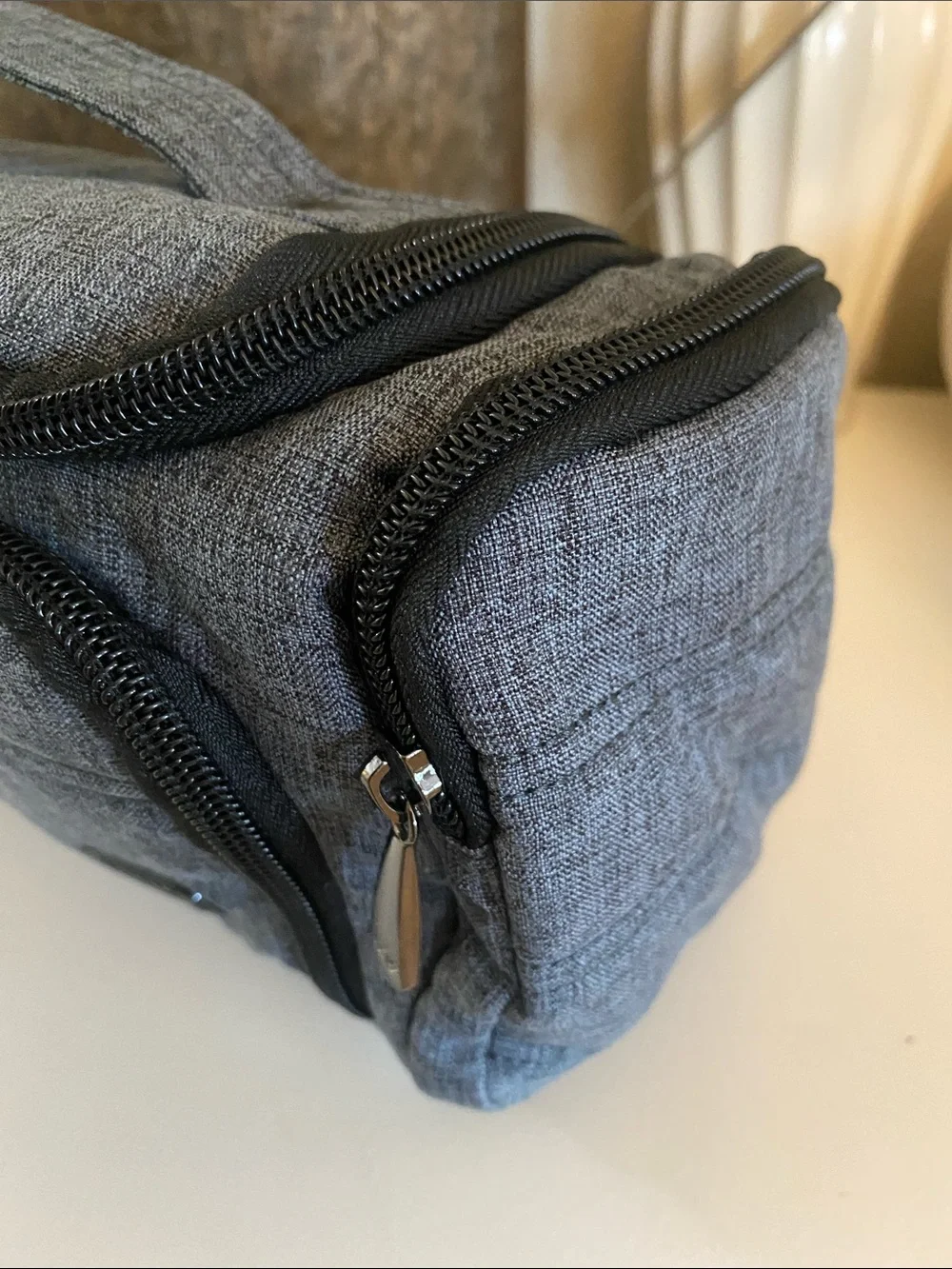 BNWNT Lug Trolley Gray Quilted Organizer